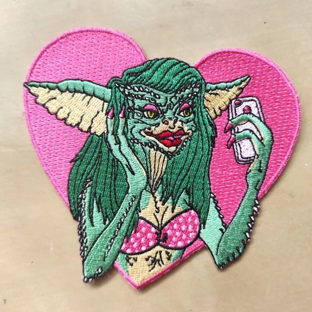 Greta The Gremlin Embroidered Patch