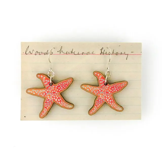 Starfish Wooden Earrings
