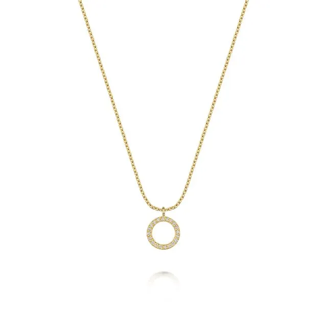 Sienna Circle of Life Necklace 18ct Gold Vermeil