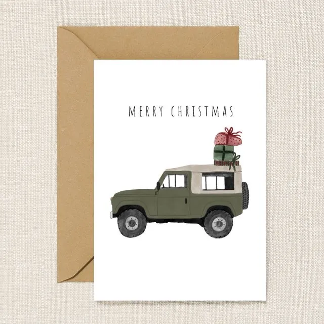Landrover Merry Christmas Card