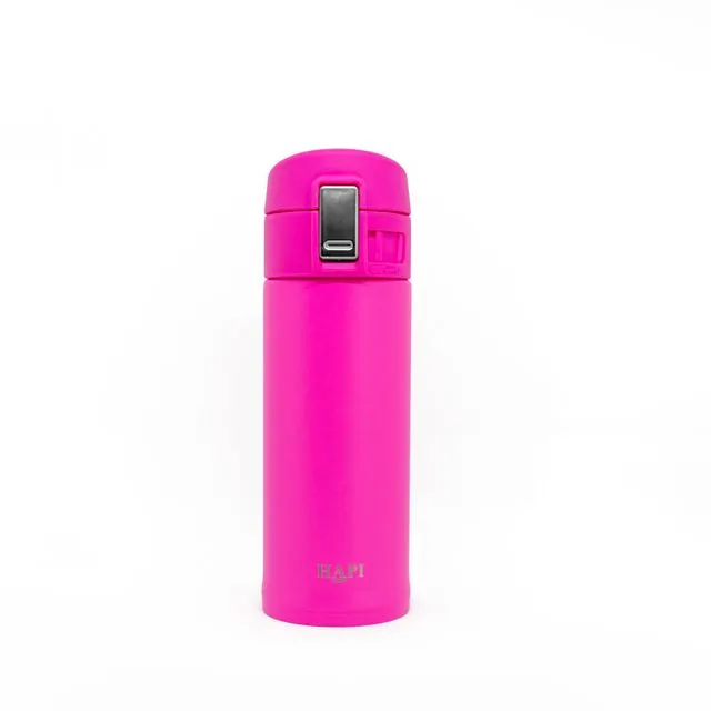 350ml Pink 100% Leakproof Stainless Steel Direct Drink Flask