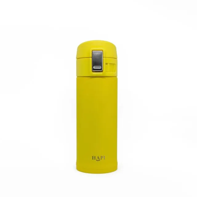 350ml Yellow 100% Leakproof Stainless Steel Direct Drink Flask