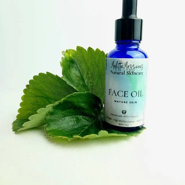 100% Natural Face Oil for Mature Skin 30ml