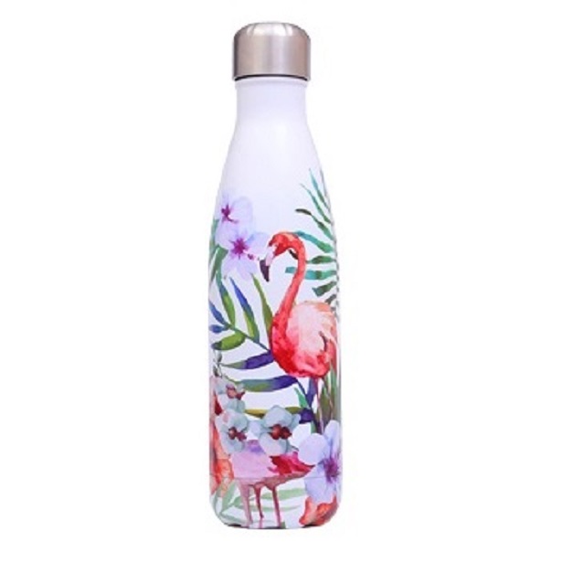 Stainless steel insulated bottle - Flamingos