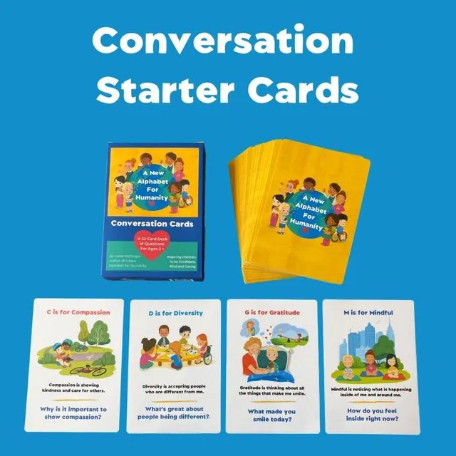 Conversation Starter Cards - The Perfect Addition to A New Alphabet for Humanity