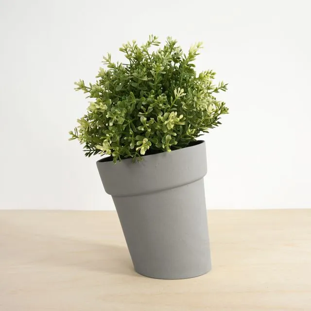 Distorted Flowerpot – Medium - Grey