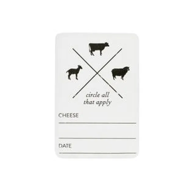 Adhesive Cheese Labels - Small
