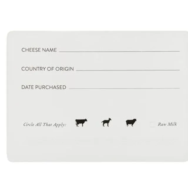 Adhesive Cheese Labels - Large