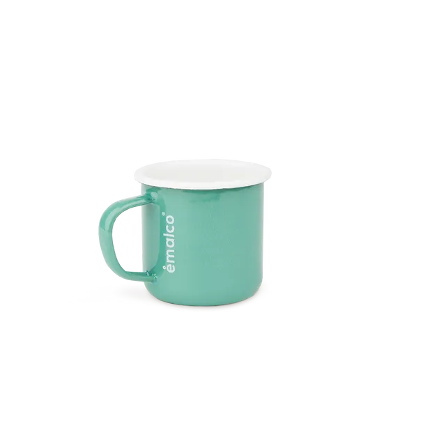 Turquoise Enamel Coffee Mug | Barbeque