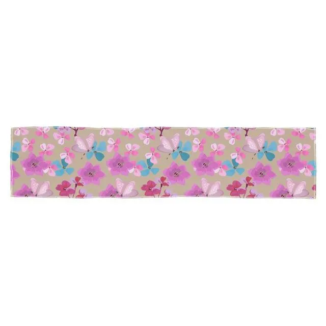 Pink Floral pattern Scarf Wrap Or Shawl