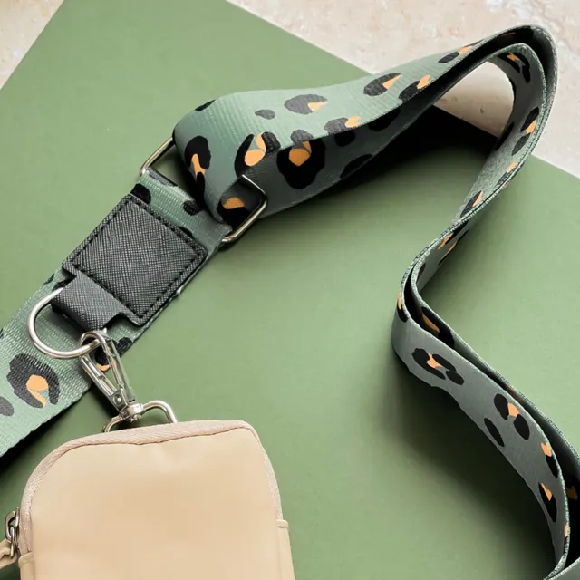 Bag Strap - Khaki Leopard