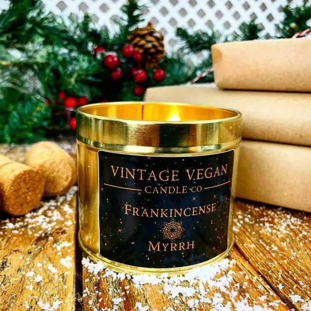 Frankincense and Myrrh Luxury Christmas Soy Candle
