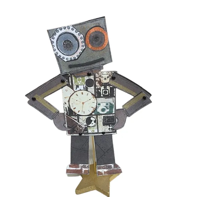 Robot Friend Paper Doll Kit