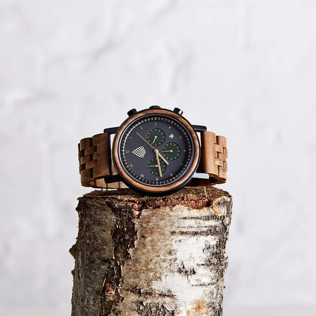 The Cedar - Handmade Natural Wood Wristwatch