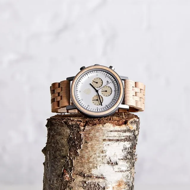 The White Cedar - Handmade Vegan Wood Watch