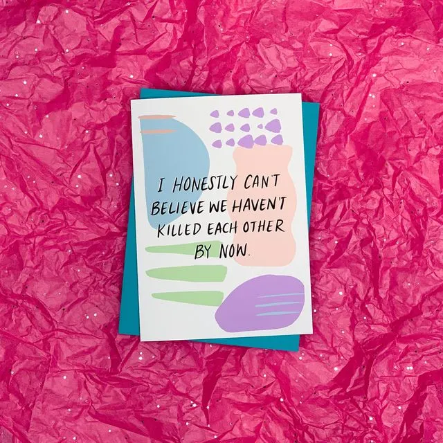 Funny Quarantine Valentine's Day Card by stonedonut design