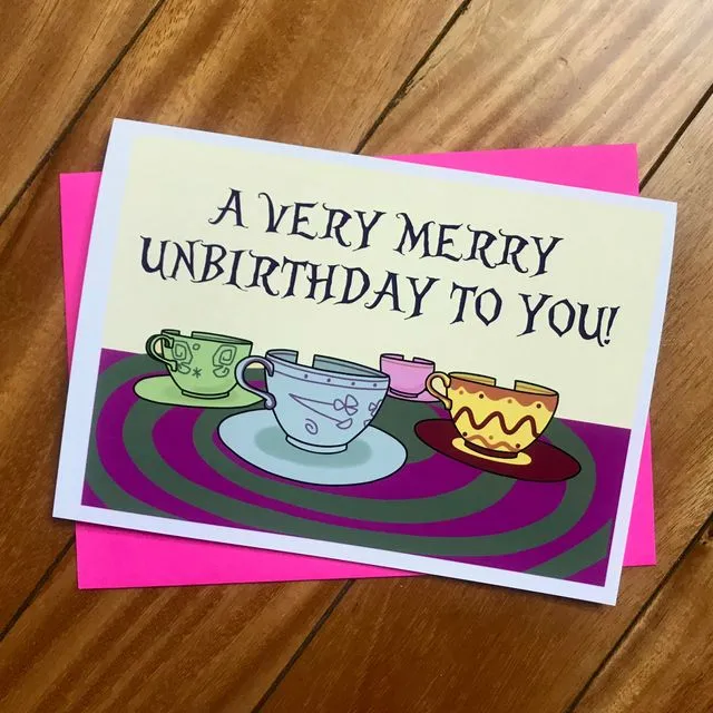 Merry Unbirthday Teacup by stonedonut design x Disney Cartel