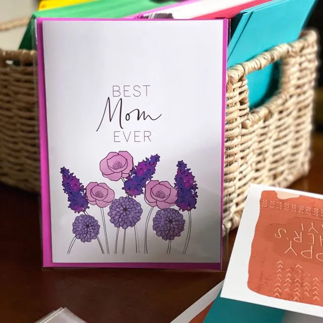 Best Mom Ever Handmade Mother's Day Card by stonedonut design