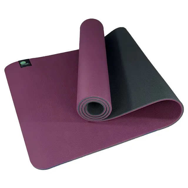 tpECOmat Ultra (8mm) Yoga Mat (Plum/Slate)