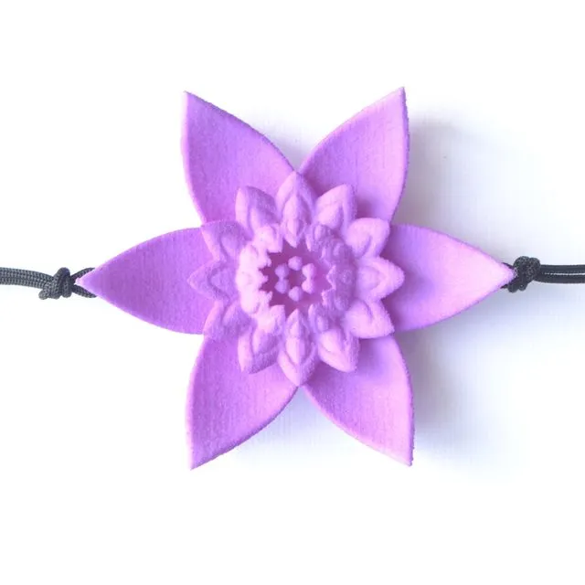 Flower Bracelet - Dahlia (Lilac)