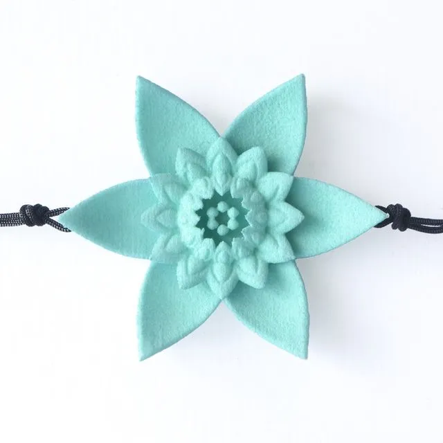 Flower Bracelet - Dahlia (Aqua)