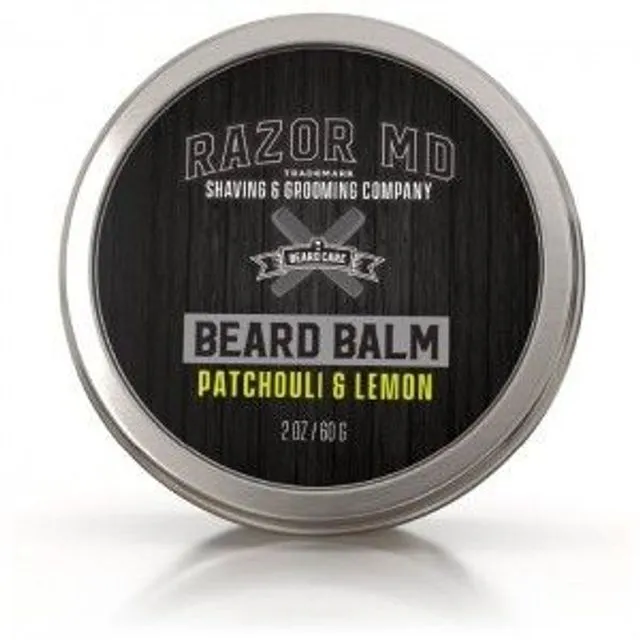 RAZOR MD Beard Balm 2oz Patchouli & Lemon