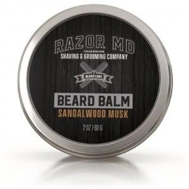 RAZOR MD Beard Balm 2oz Sandalwood Musk