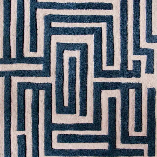 Anatolia Maze Hand-Tufted Area Rug (4x6 ft)