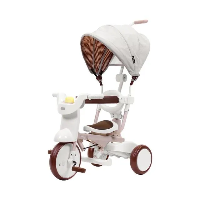 iimo 3-in-1 Foldable Tricycle with Canopy (Gentle White)
