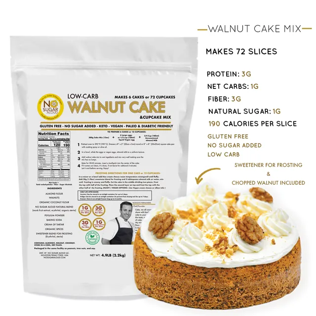 BULK - Low-Carb Walnut Cake Mix