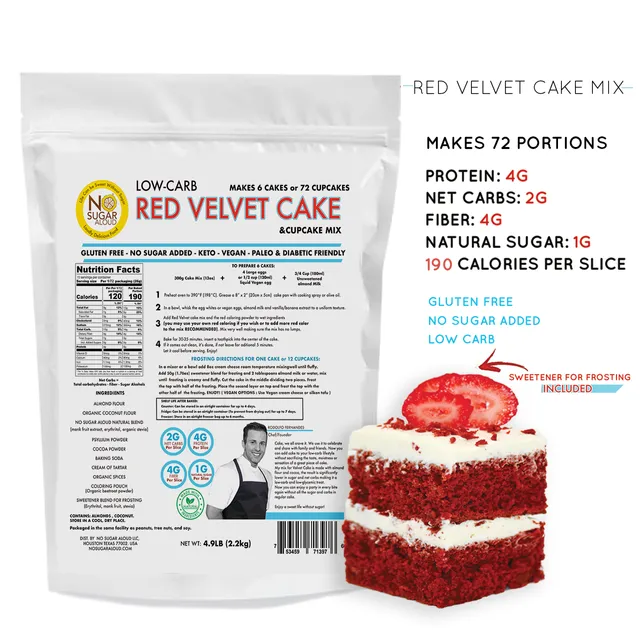 BULK - Low-Carb Red Velvet Cake Mix