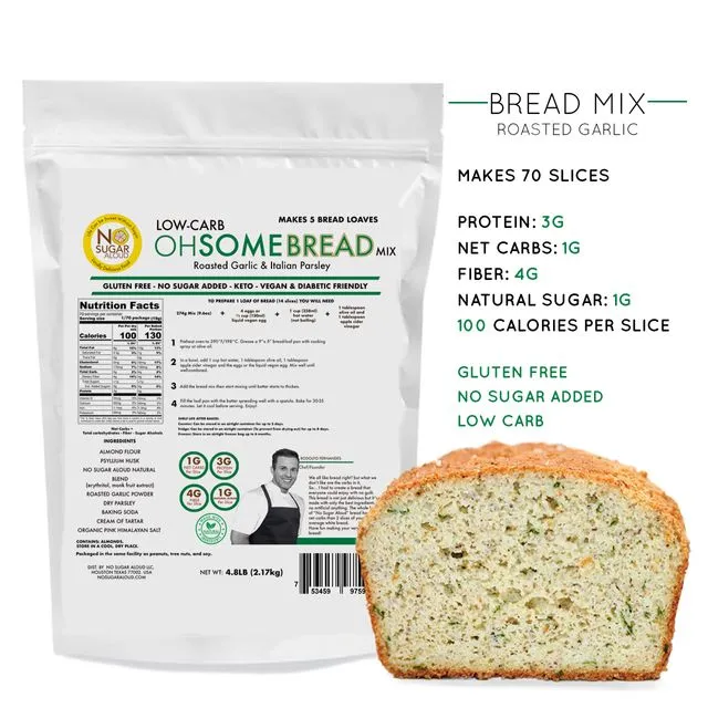 BULK - Low-Carb OhSome Bread - Roasted Garlic Mix