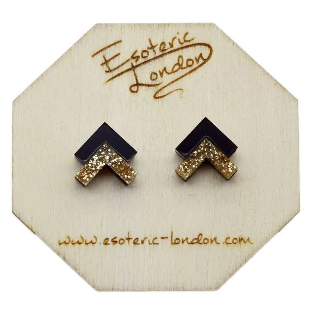 Geometric Stud Earrings (A)