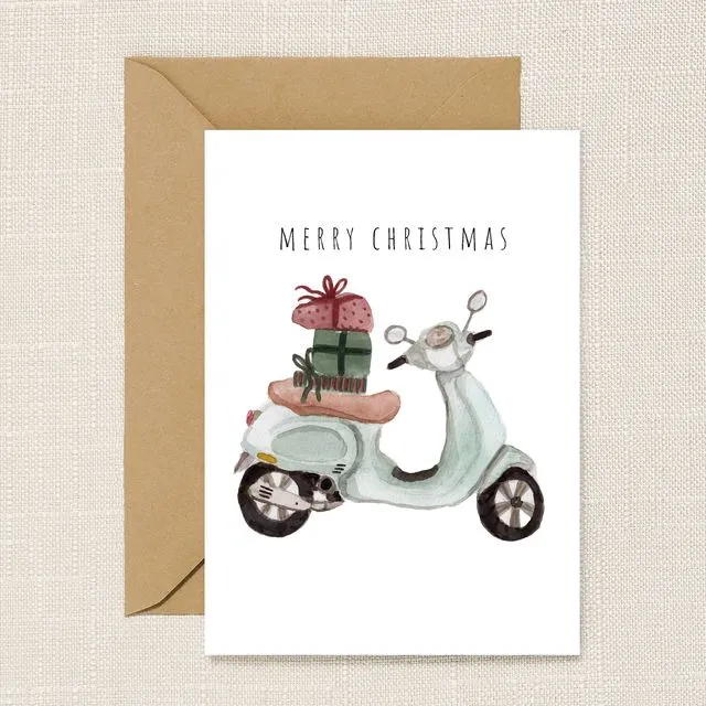 Vespa Christmas Card