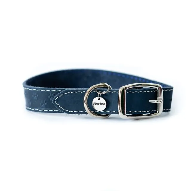 Navy Elegant Celtic Dog Collar