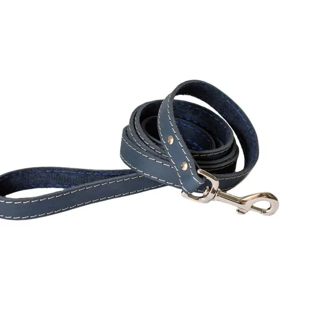 Navy Traditional Dog Lead