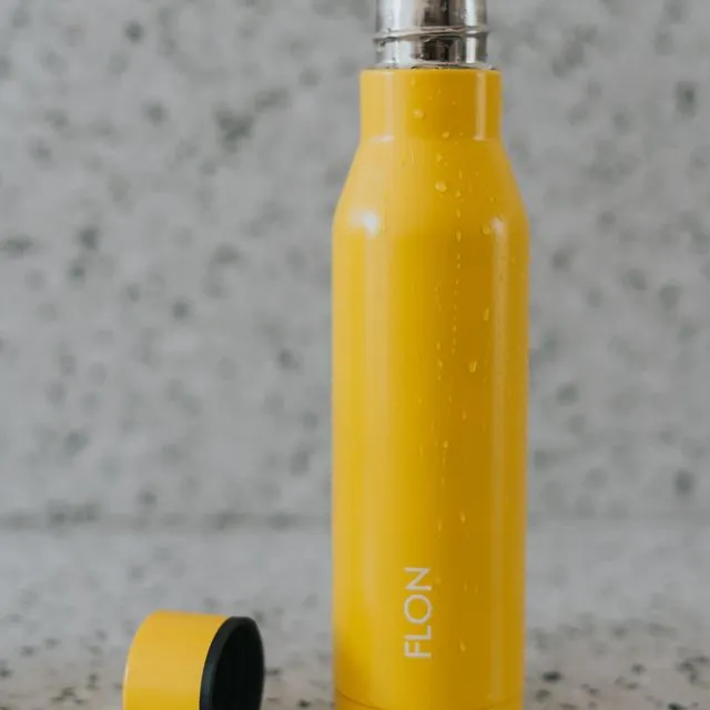 Insulated Reusable Water Bottle Yellow