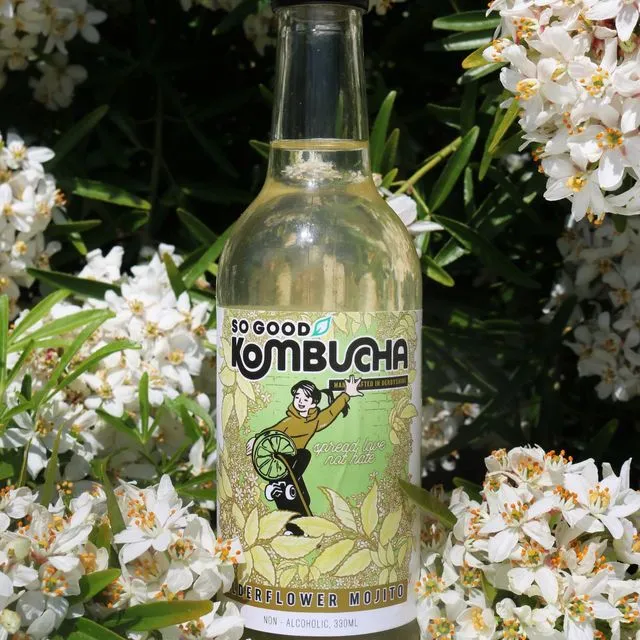 Elderflower Mojito Kombucha (330ml glass bottle)
