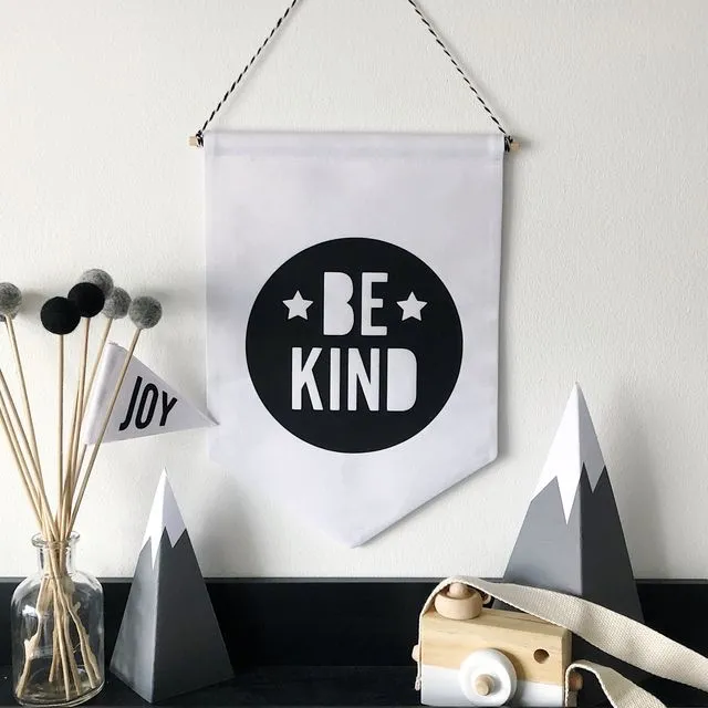 Be Kind Banner White Midi - Pack of 5