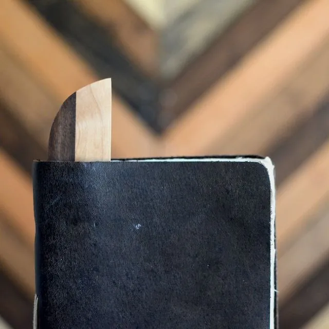 Hardwood Bookmark - Half Cherry/ Half Black Walnut