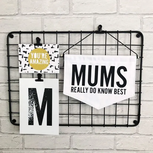 Mums Really Do Know Best Banner Black Midi - Pack of 5