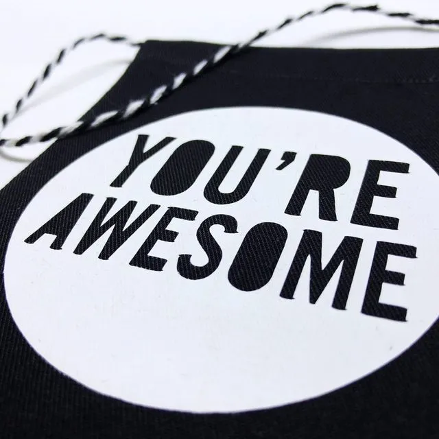 You're Awesome Banner Black Mighty - Pack of 5
