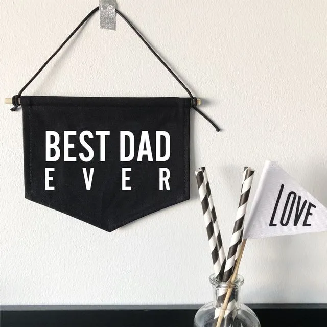 Best Dad Ever Banner Black Midi - Pack of 5