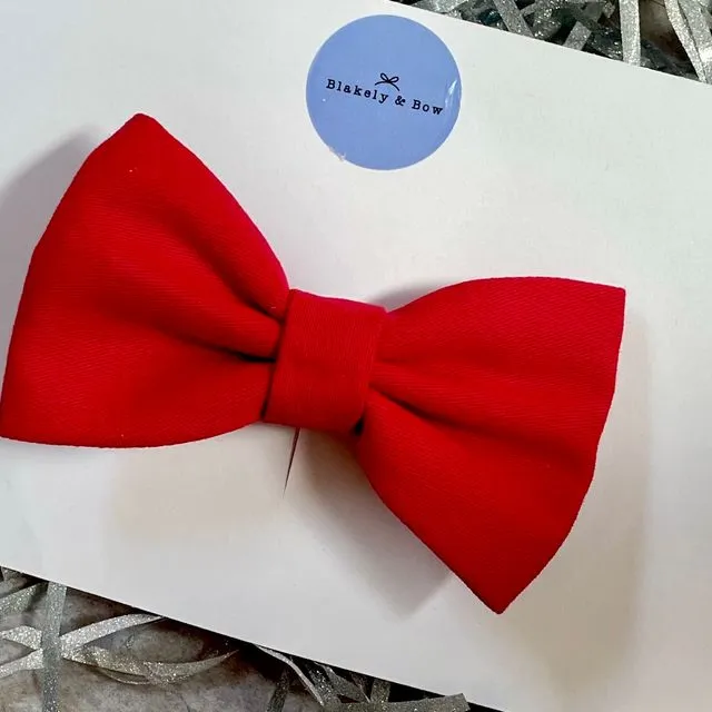 Christmas red pinch bows