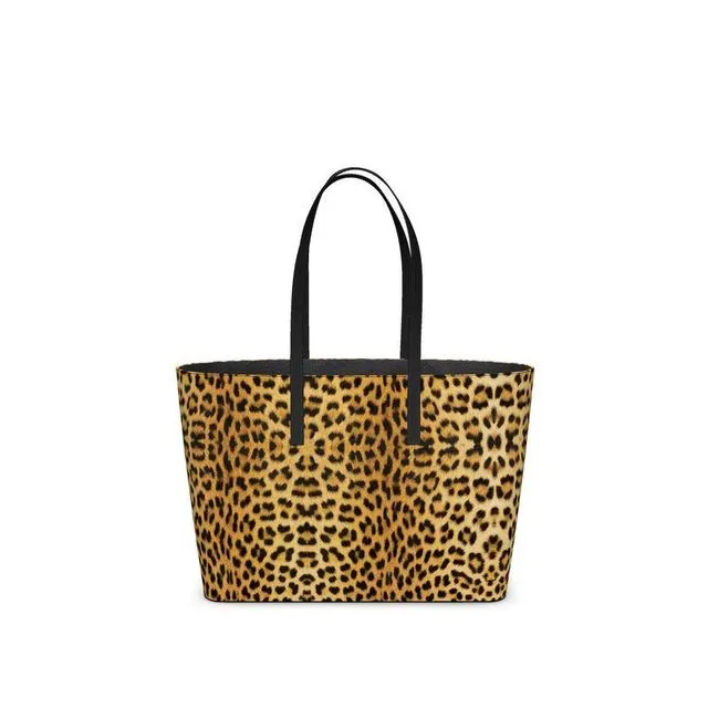 Leopard print Leather Kika Tote bag