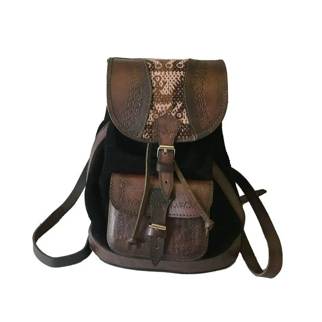 Chachakumani Black Mono Backpack