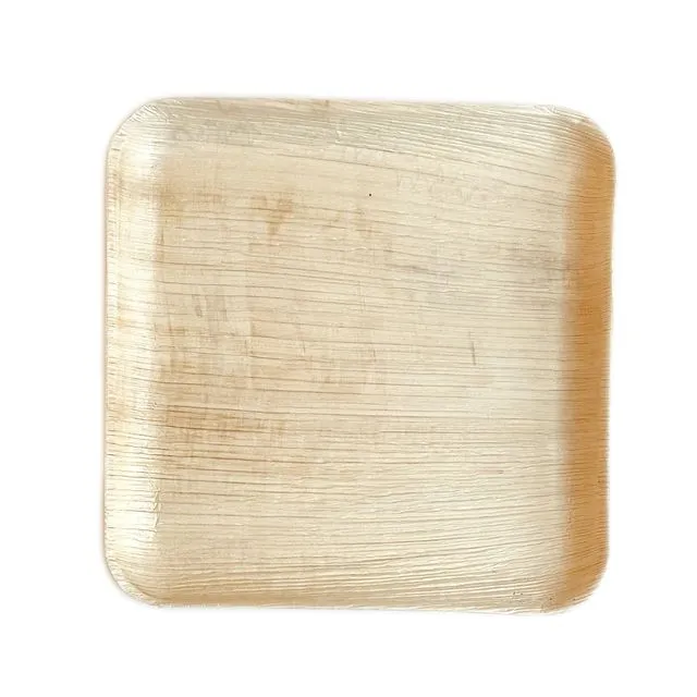 9” Palm Leaf Bamboo like Square Plate (300 Pieces)