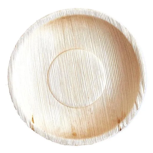 8.2" Palm Leaf Bamboo like Round Bowls (300 Pieces)