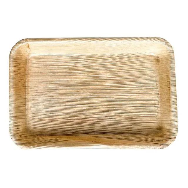 6" x 9" Palm Leaf Bamboo like Rectangle Tray (300 Pieces)