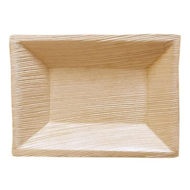 5” x 7” Palm Leaf Bamboo like Rectangle Tray (300 Pieces)